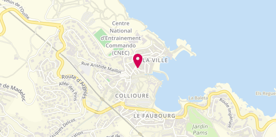 Plan de La Plage rouge, 6 Rue Colbert, 66190 Collioure