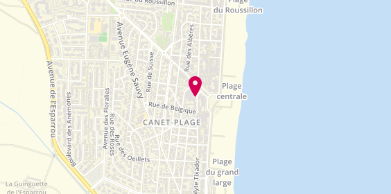Plan de L'Atelier de Margot, 6 Boulevard Hippolyte Tixador, 66140 Canet-en-Roussillon