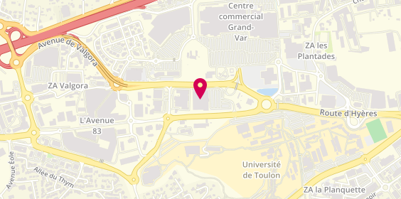 Plan de Conforama Toulon, avenue de l'Université, 83160 La Valette-du-Var