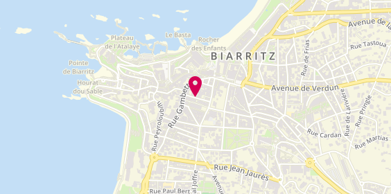 Plan de Cazaux et Fils, 10 Rue Broquedis, 64200 Biarritz