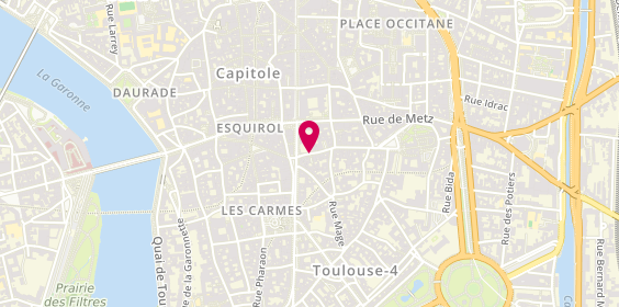 Plan de Atypique, 11 Rue Croix Baragnon, 31000 Toulouse