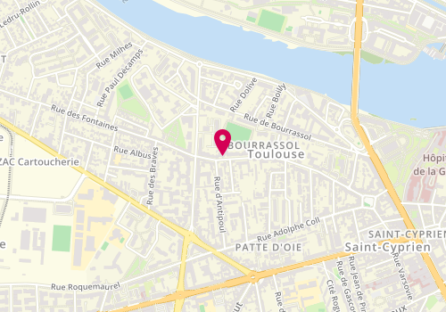 Plan de Puces d'Oc, 98 Bis Rue des Fontaines, 31300 Toulouse