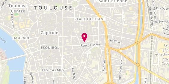 Plan de Carpe Diem, 18 rue d'Astorg, 31000 Toulouse