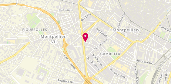 Plan de Mona Kitchen, 16 Rue Desmazes, 34000 Montpellier