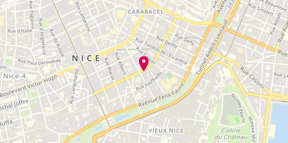 Plan de L'alcôve/La Maison du Rideau, 25 Rue de l'Hôtel des Postes, 06000 Nice