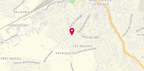 Plan de Atelier boutique Alizée NIEL, 60 Route d'Azas, 81370 Saint-Sulpice-la-Pointe