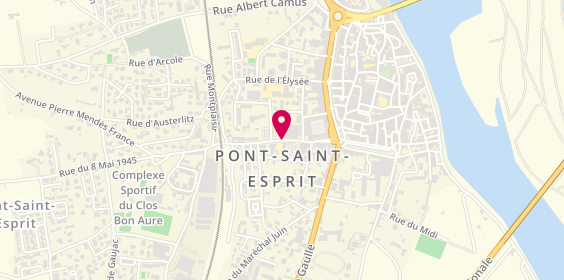 Plan de Elisa Boutique, Casr Pépin Avenue Gaston Doumergue, 30130 Pont-Saint-Esprit