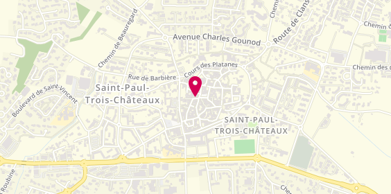 Plan de Avec Un Pinceau, 2 Bis Grand'rue, 26130 Saint-Paul-Trois-Châteaux