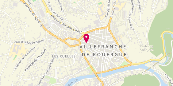 Plan de Bousquet Luminaires, 37 Rue Marcellin Fabre, 12200 Villefranche-de-Rouergue
