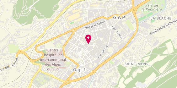 Plan de Maison Gaston - Boutique de décoration GAP, 27 Rue du Mazel, 05000 Gap