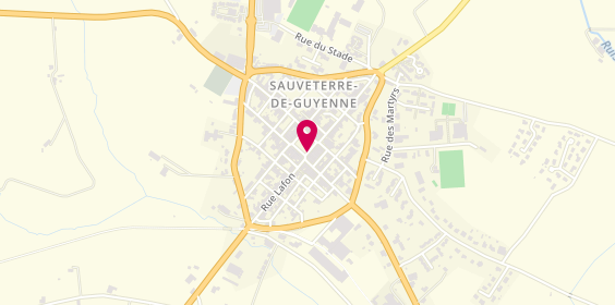 Plan de Comptoir de la Bastide, 4 place de la République, 33540 Sauveterre-de-Guyenne