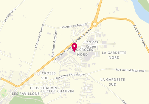 Plan de Gifi, Allée des Crozes Route Nationale 7 le Mail, Quartier 'Le parc, 26270 Loriol-sur-Drôme