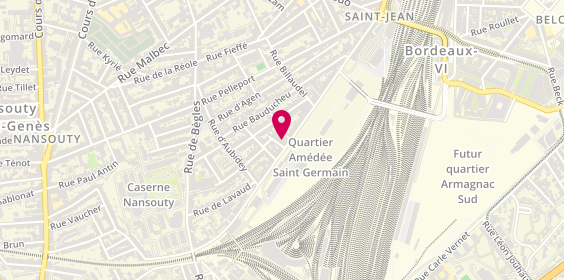 Plan de L'Entrepot St-Germain, 96 Rue Amédée Saint-Germain, 33800 Bordeaux