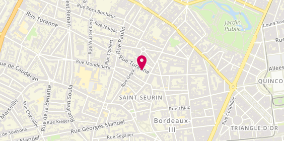 Plan de Silvera, 84 Rue Turenne, 33000 Bordeaux