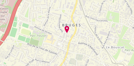 Plan de Villa Gooz, 115 avenue Charles de Gaulle, 33520 Bruges