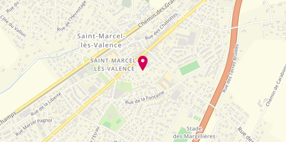 Plan de Centrakor, Zone Commerciale de Laye, 26320 Saint-Marcel-lès-Valence