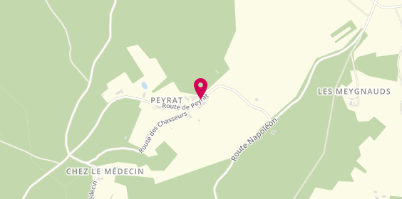 Plan de Michel Jeaucour Vitraux, Route de Peyrat, 24140 Montagnac-la-Crempse