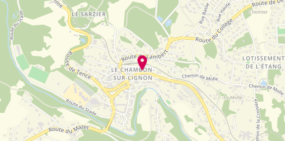 Plan de L'Atelier des Auches, 7 Route de Saint-Agrève, 43400 Le Chambon-sur-Lignon