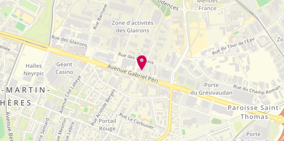 Plan de Centrakor, 125 avenue Gabriel Péri, 38400 Saint-Martin-d'Hères