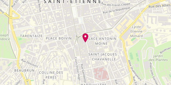 Plan de Carré d'Artistes, 10-12 Rue Michelet, 42000 Saint-Étienne