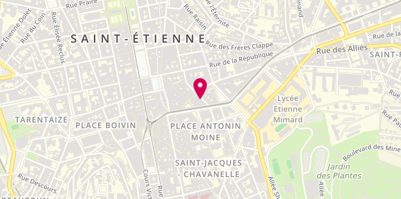 Plan de Angel des Montagnes, 4 Rue Traversière, 42000 Saint-Étienne