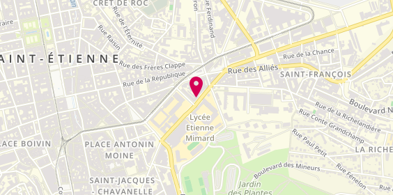 Plan de Ange et Lux, 21 Rue Etienne Mimard, 42000 Saint-Étienne