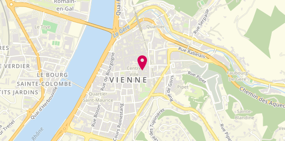 Plan de ORIJJINE | magasin décoration, accessoires, cadeaux éthiques | VIENNE, 17 Rue des Orfèvres, 38200 Vienne