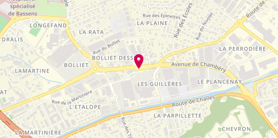 Plan de Philanie, Centre Commercial Les Portiques
65 Rue de la Martinière, 73230 Saint-Alban-Leysse