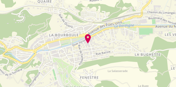 Plan de Atelier FOURNIER Pierre, 46 avenue Guillaume Duliege, 63150 La Bourboule