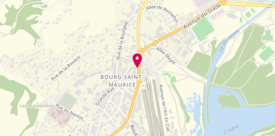 Plan de Aes Leds, 87 place de la Gare, 73700 Bourg-Saint-Maurice