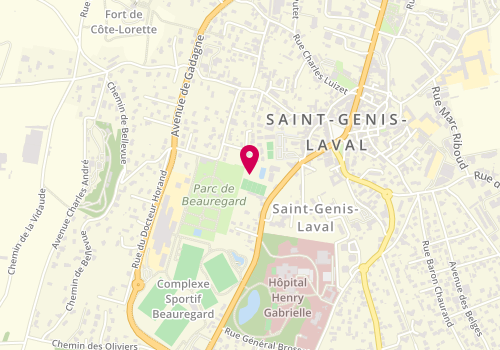 Plan de Flora Déco, 2 Allée Gay Lussac, 69230 Saint-Genis-Laval