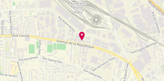 Plan de Oriental déco (Koulla Hafid), 45 avenue de la République, 69200 Vénissieux