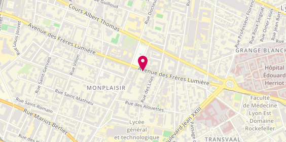 Plan de SCHMIDT, 142 avenue des Frères Lumière, 69008 Lyon