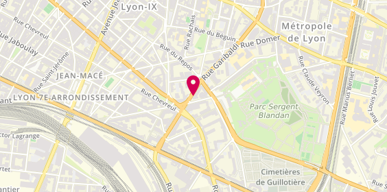 Plan de Bernard Frizza - Bfza, 363 Rue Garibaldi, 69007 Lyon