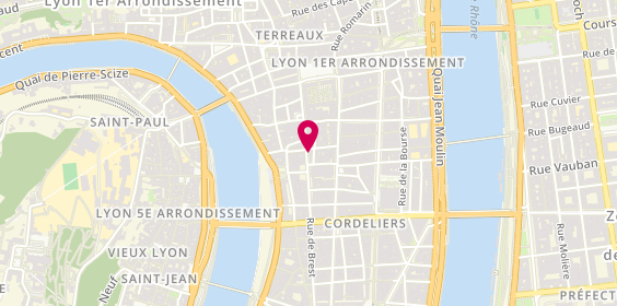 Plan de La Citerne ; la Citerne Lyon, 39 Rue Paul Chenavard, 69001 Lyon