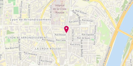 Plan de Carré Blanc, 51 grande Rue de la Croix-Rousse, 69004 Lyon