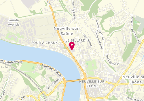 Plan de Ô Tissus, 2 avenue Carnot, 69250 Neuville-sur-Saône