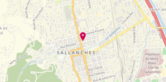 Plan de Gallery Tendances, 325 Rue Pellissier, 74700 Sallanches