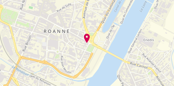 Plan de Roanne Luminaire, 1 Rue Jean Jaurès, 42300 Roanne