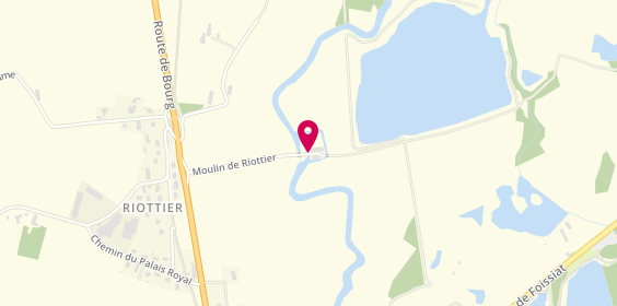 Plan de Le Moulin de Riottier, 377 Riottier, 01340 Jayat
