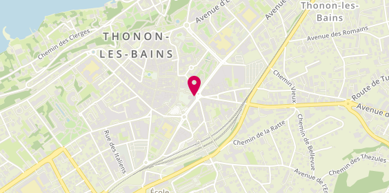 Plan de Labeviere Luminaire Francalaise, 10 place des Arts, 74200 Thonon-les-Bains