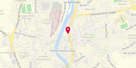 Plan de Fleuriste Montmorillon - A fleur de Pot, 11 Boulevard Gambetta, 86500 Montmorillon