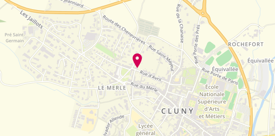 Plan de Allure SCIE Parisienne, 36 Rue d'Avril, 71250 Cluny