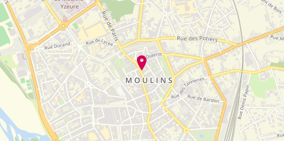 Plan de La Faïence de Moulins, 8 Rue François Péron, 03000 Moulins