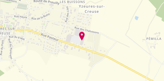 Plan de Centrakor, 61 Rue Pasteur, 37290 Yzeures-sur-Creuse
