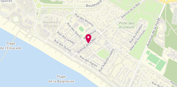Plan de La Bicyclette Jaune, 36 avenue de la Mer, 85160 Saint-Jean-de-Monts