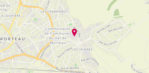 Plan de Centrakor, 9 Rue des Pierres, 25500 Morteau