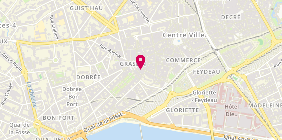 Plan de L'Angle, 15 Rue Jean Jacques Rousseau, 44000 Nantes