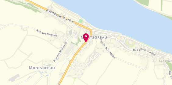 Plan de Le comptoir des isles, 9 Rue des Abbesses, 49730 Montsoreau