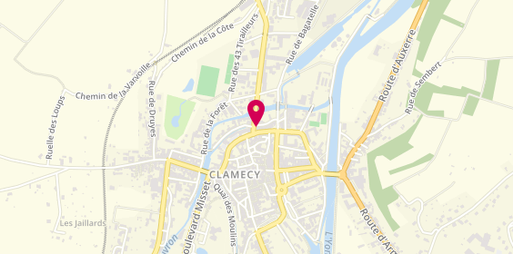 Plan de Les Bougies de Clamecy, 2 avenue du Général Leclerc, 58500 Clamecy
